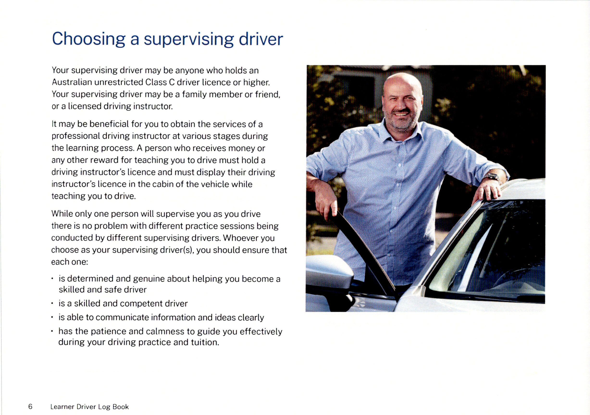 Choosing a Supervising Driver NSW Requirements